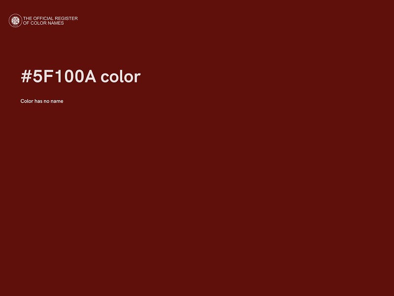 #5F100A color image