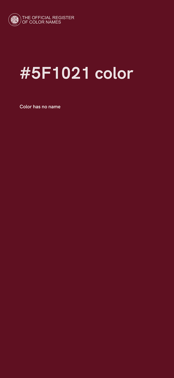 #5F1021 color image