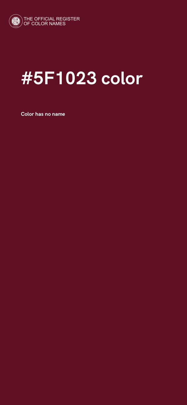 #5F1023 color image