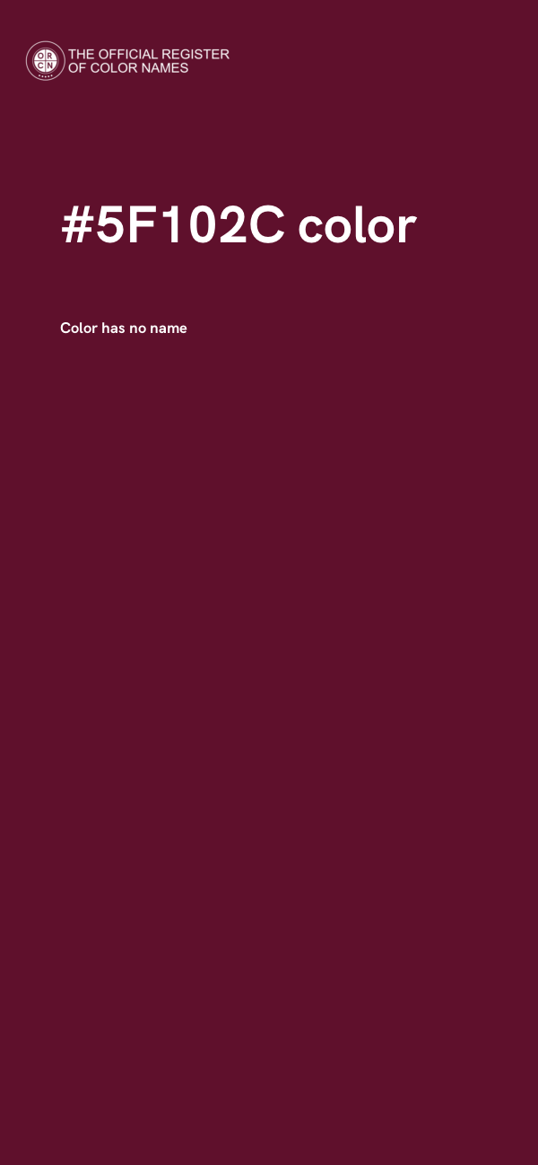 #5F102C color image