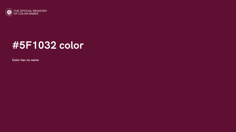 #5F1032 color image