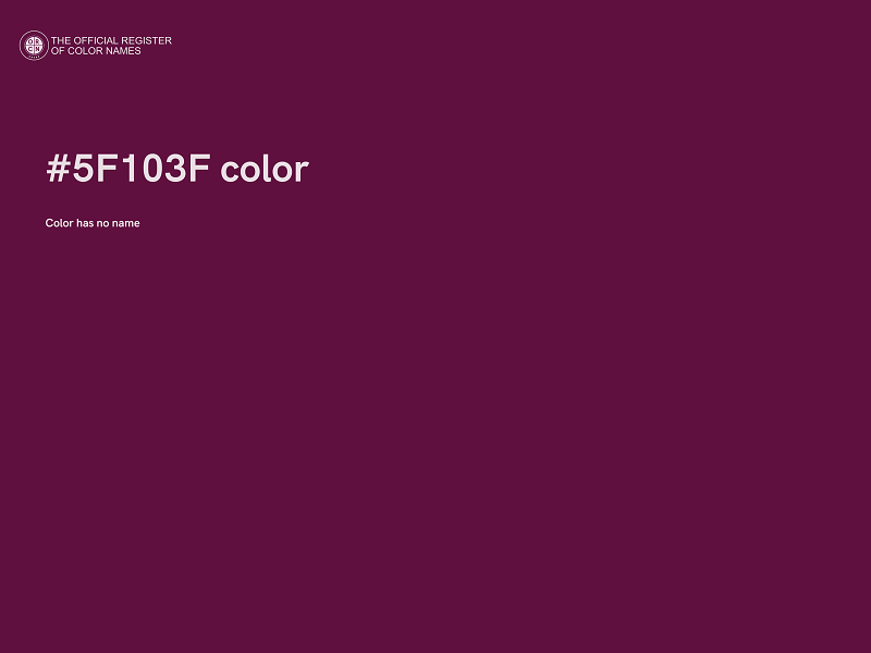 #5F103F color image