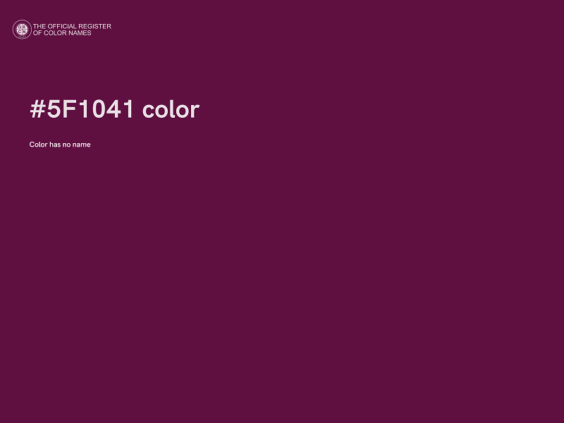 #5F1041 color image