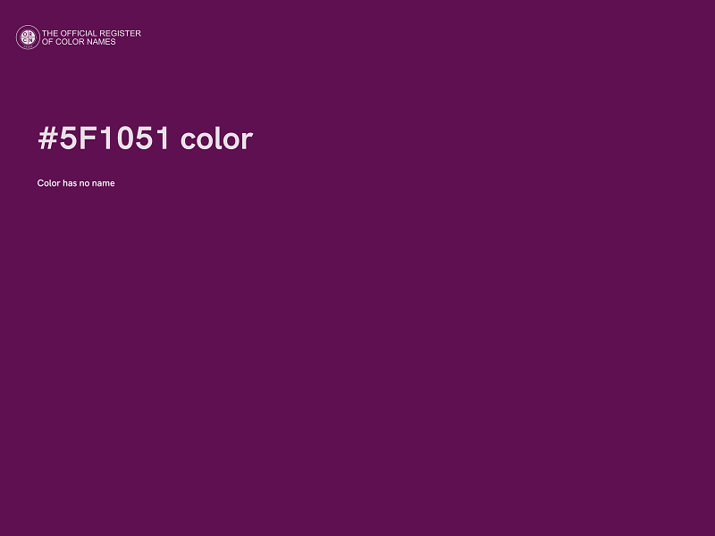 #5F1051 color image