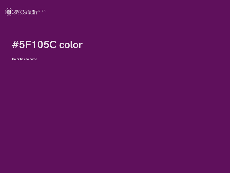 #5F105C color image