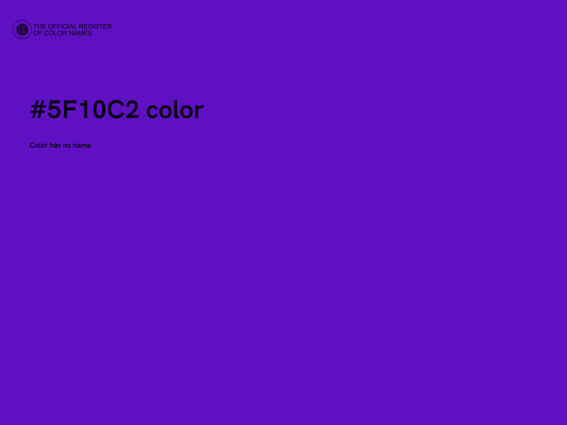 #5F10C2 color image