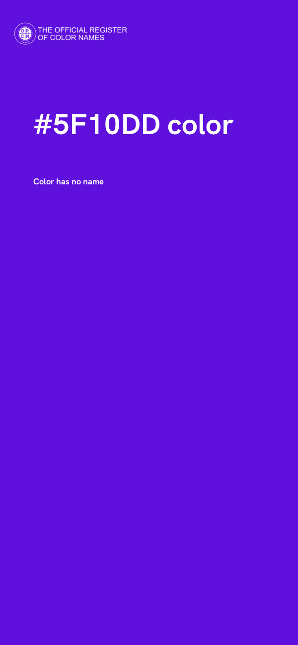 #5F10DD color image