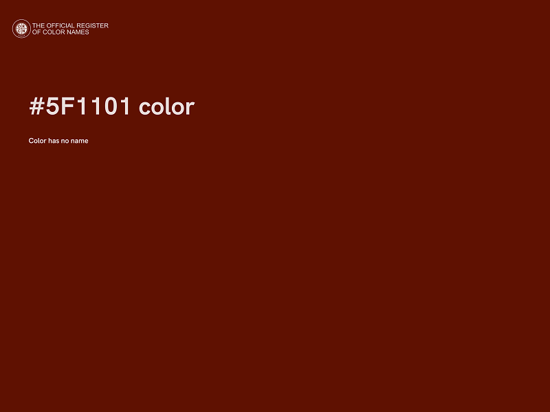 #5F1101 color image