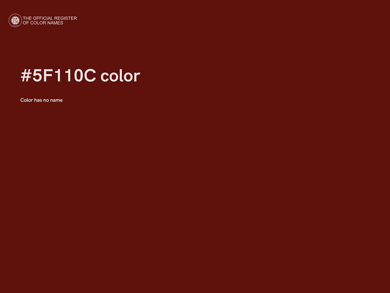 #5F110C color image