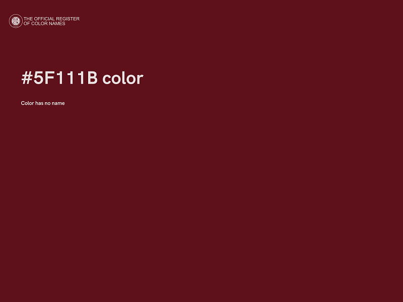 #5F111B color image