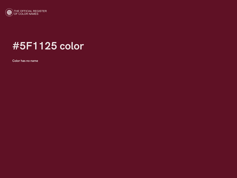 #5F1125 color image