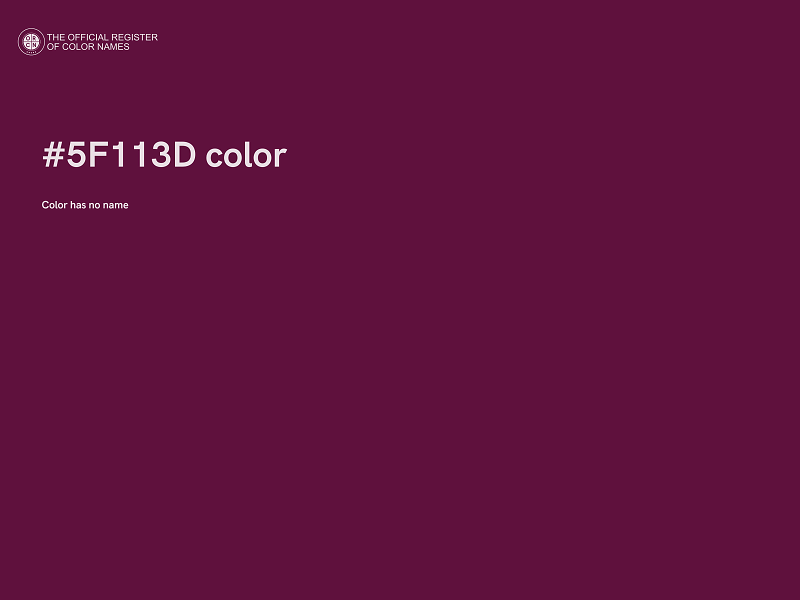 #5F113D color image