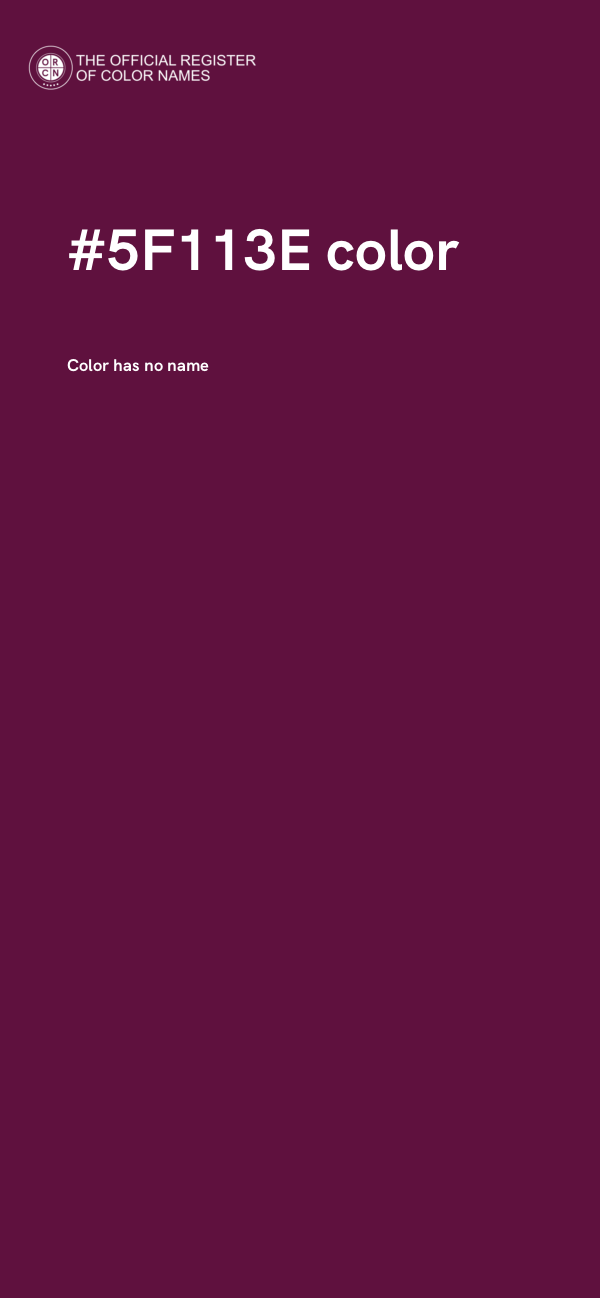 #5F113E color image