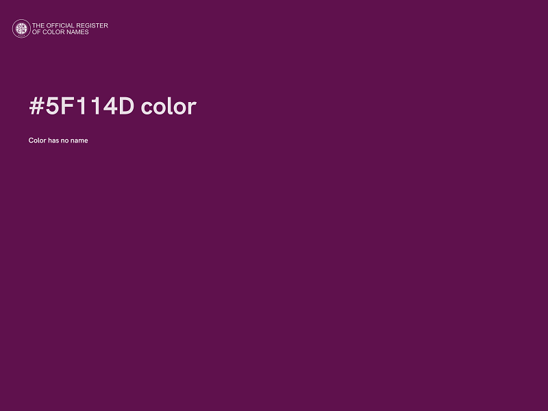 #5F114D color image