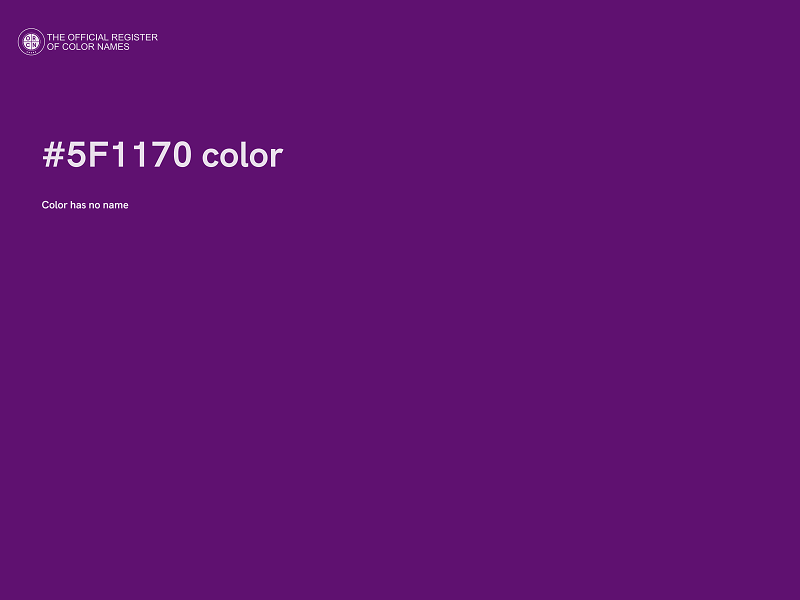 #5F1170 color image