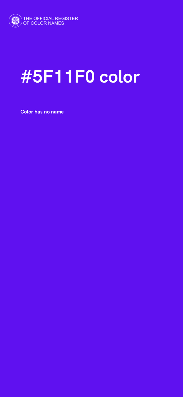 #5F11F0 color image