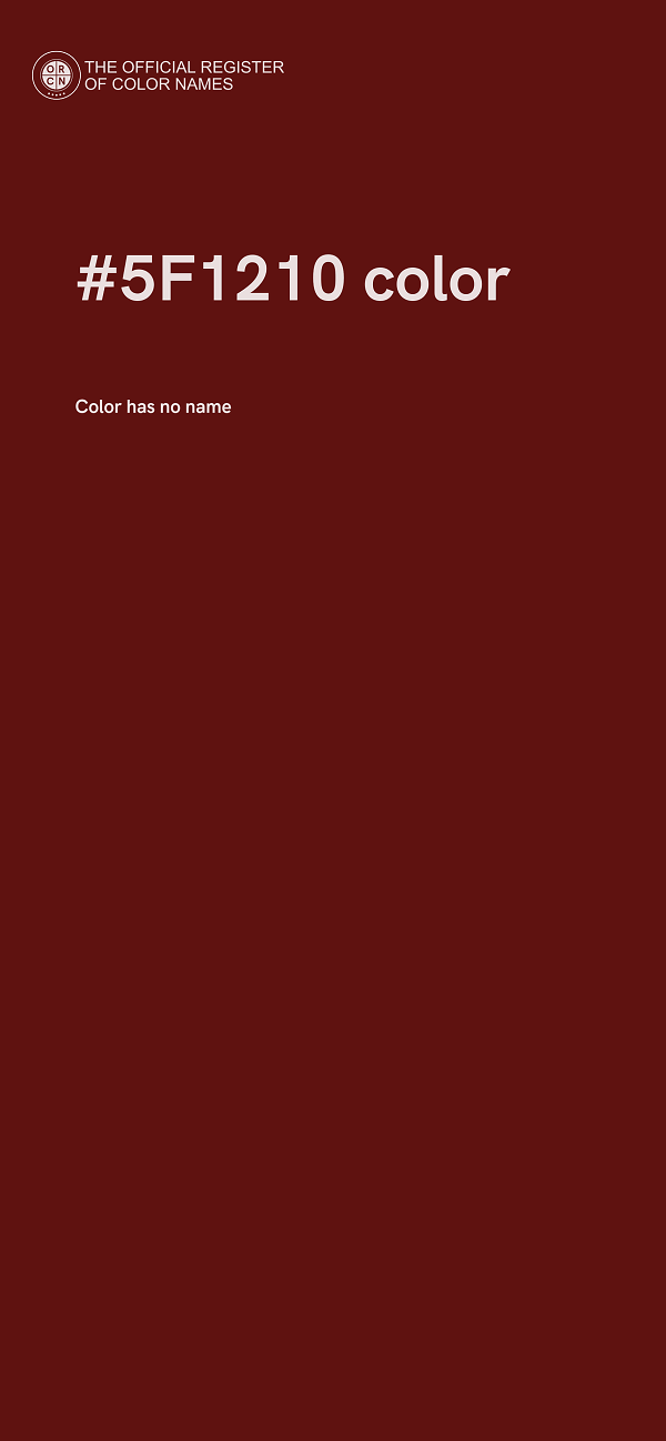 #5F1210 color image