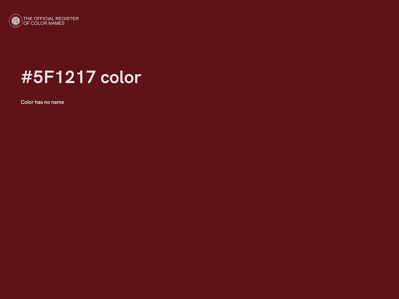 #5F1217 color image