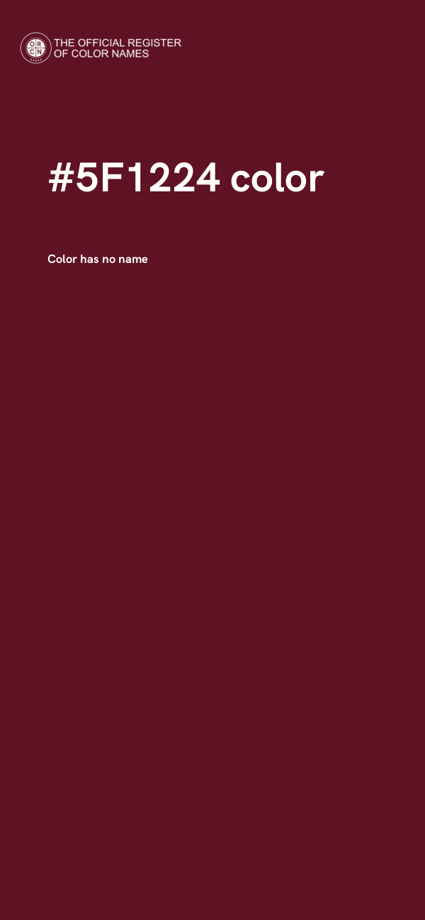 #5F1224 color image