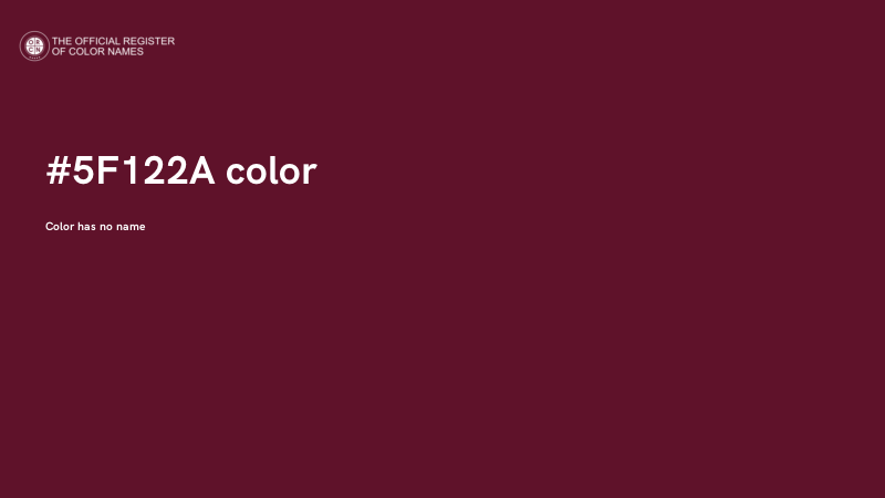#5F122A color image
