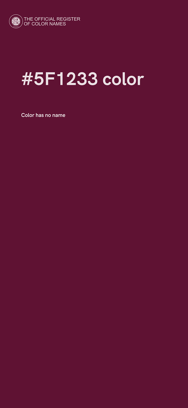 #5F1233 color image