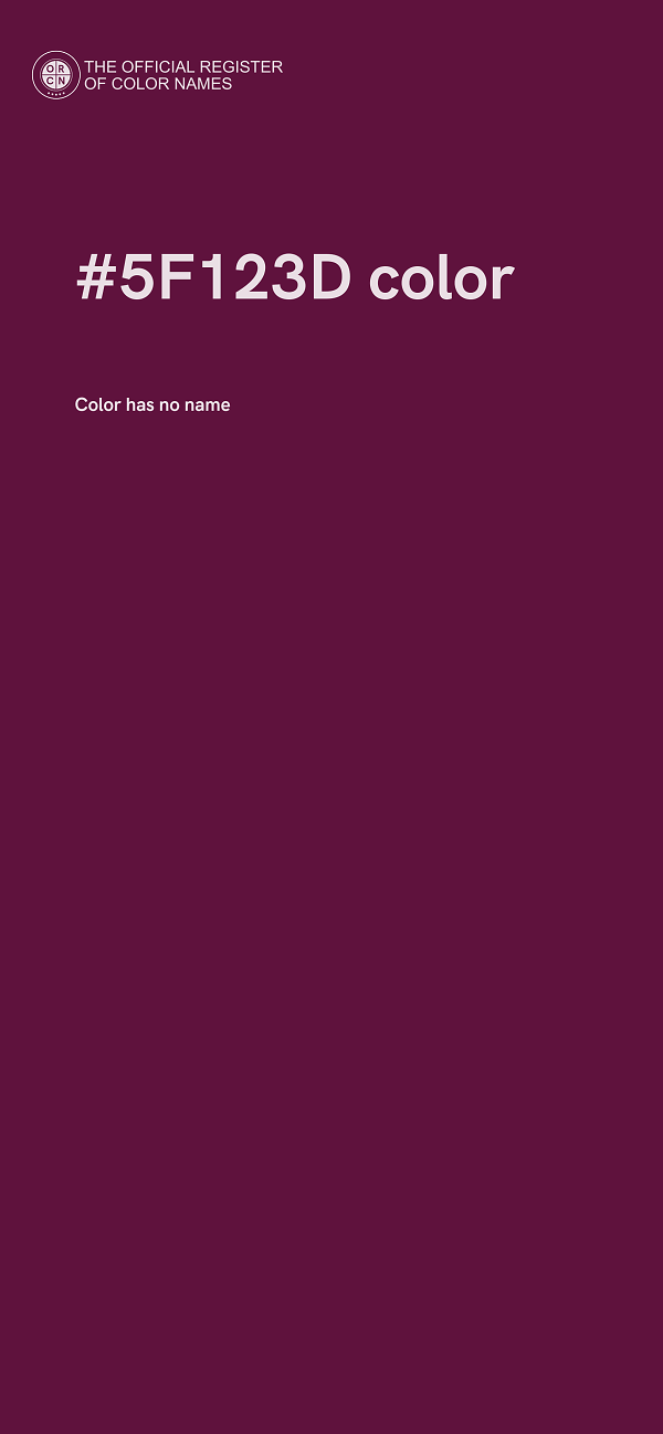 #5F123D color image
