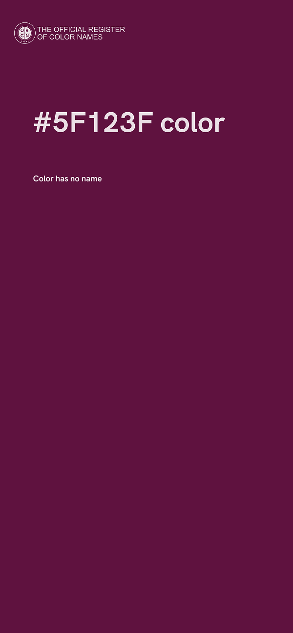 #5F123F color image