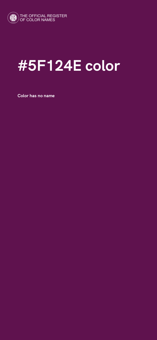#5F124E color image