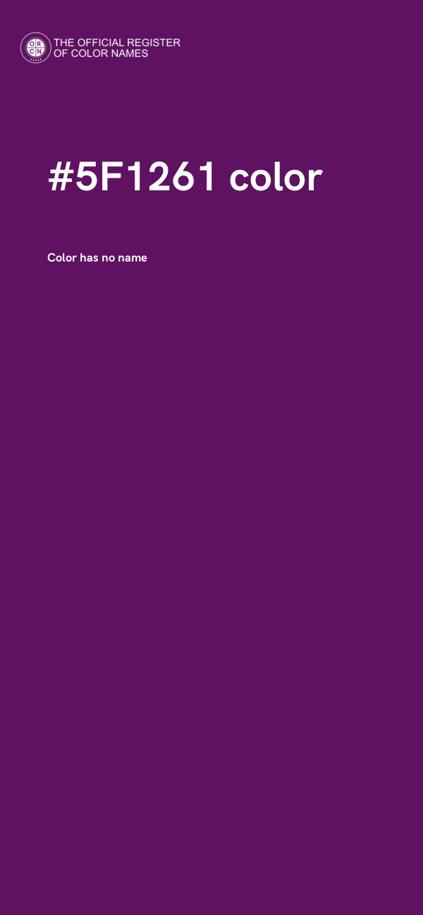 #5F1261 color image