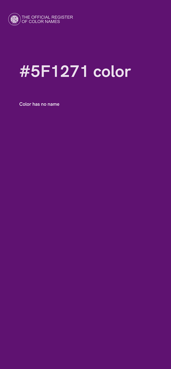 #5F1271 color image