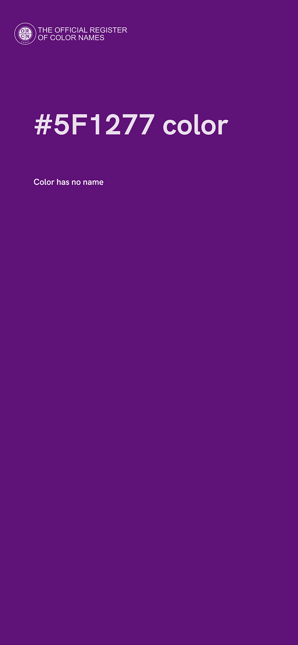 #5F1277 color image