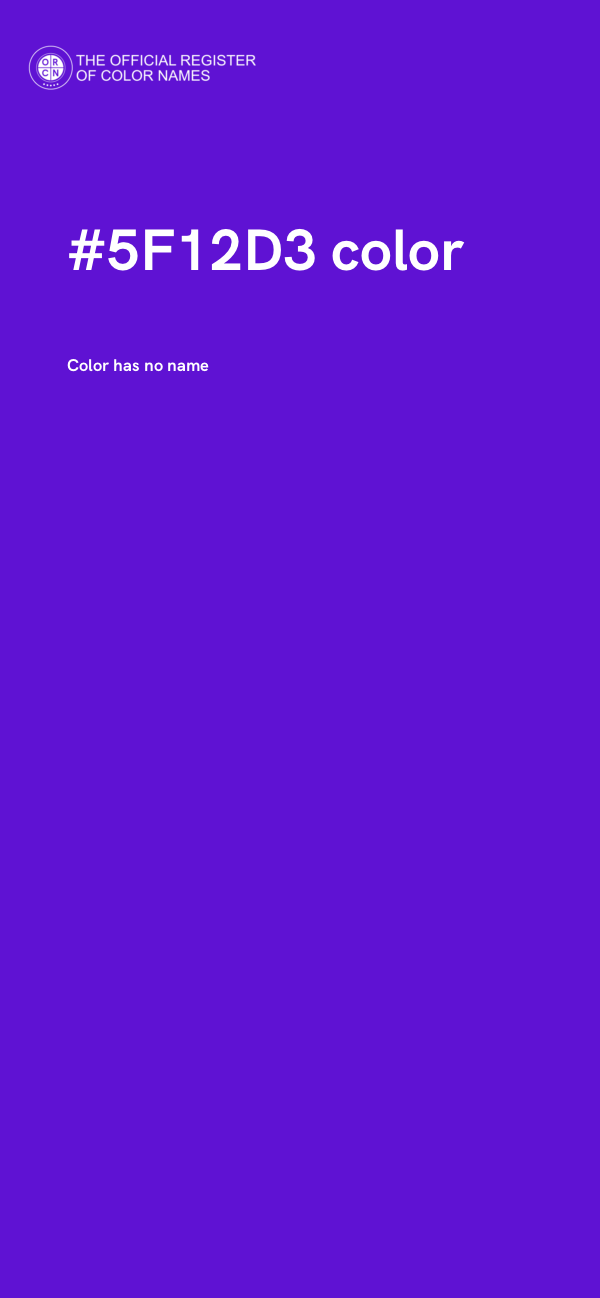 #5F12D3 color image