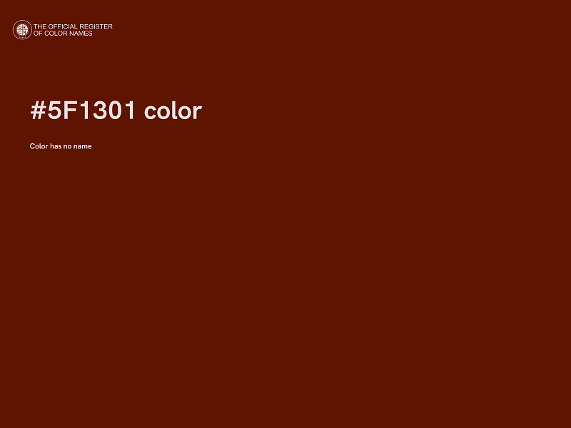 #5F1301 color image