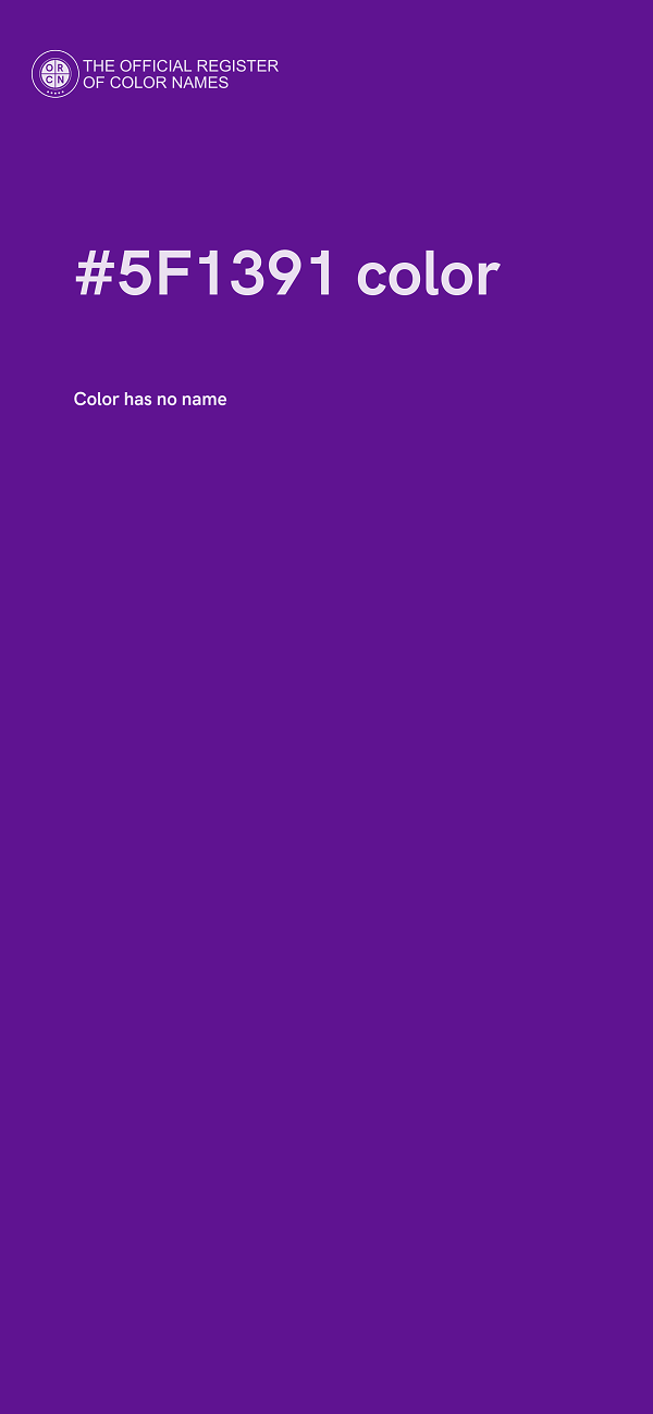 #5F1391 color image
