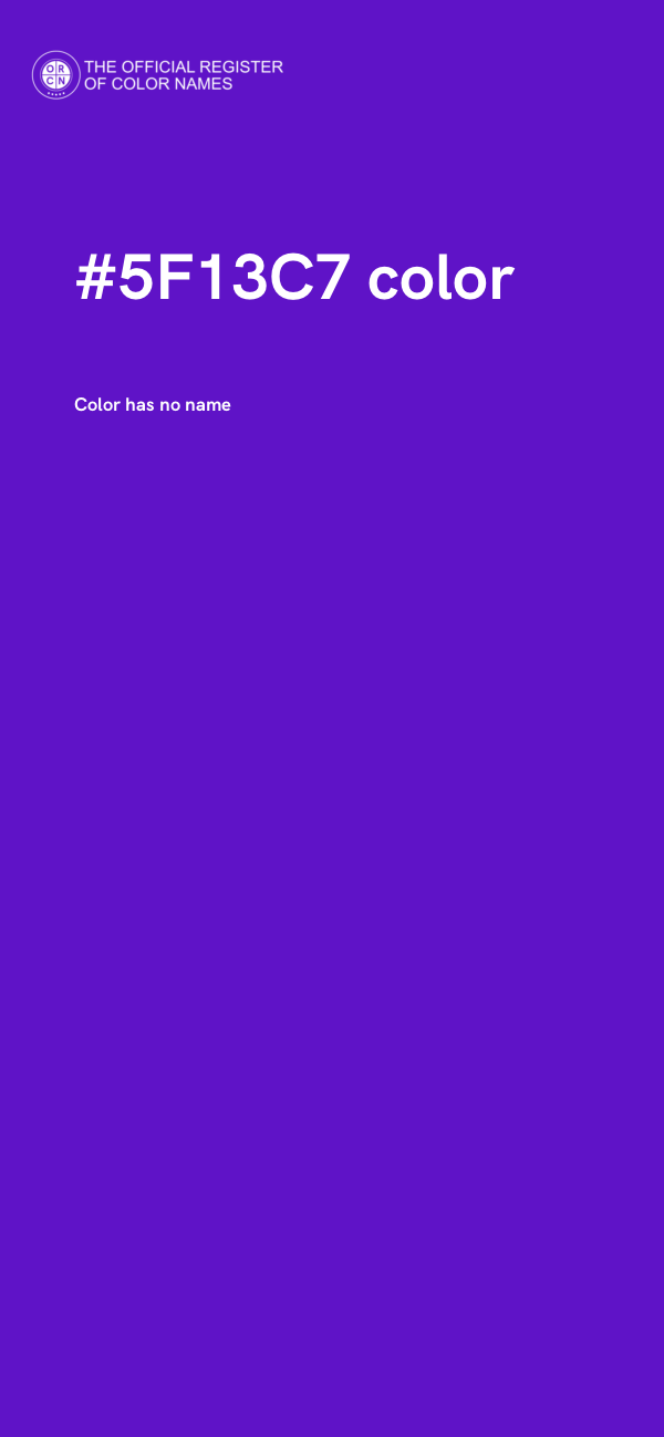 #5F13C7 color image