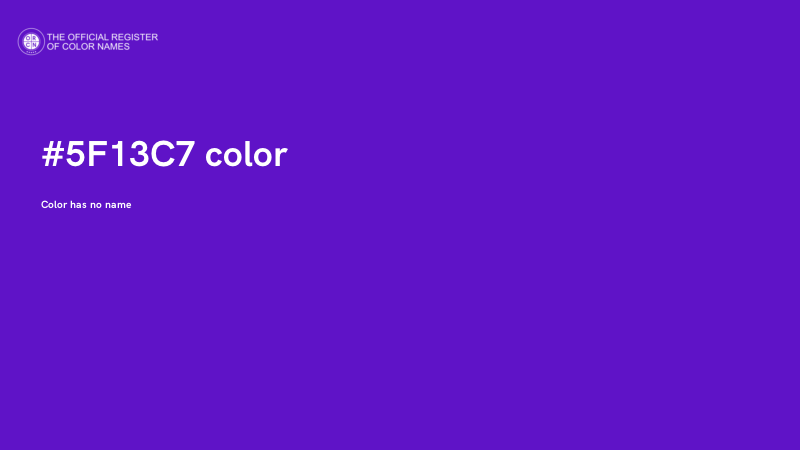 #5F13C7 color image