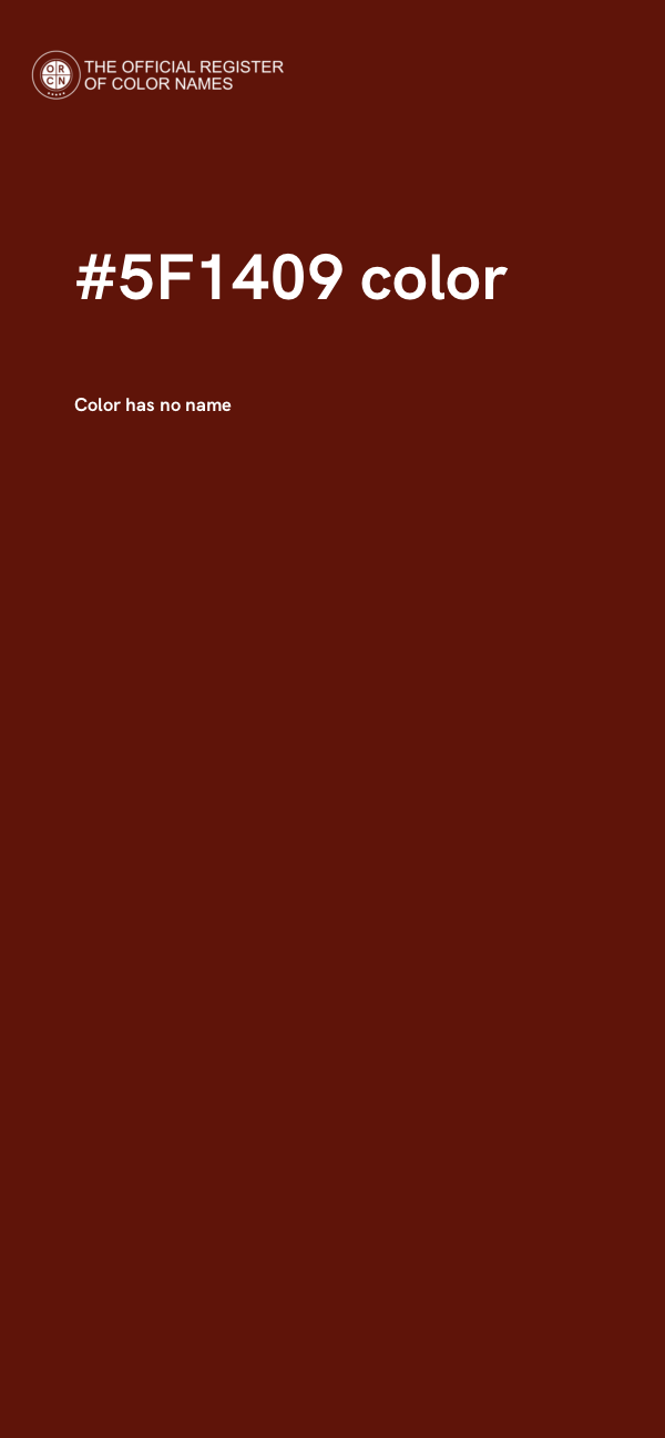 #5F1409 color image