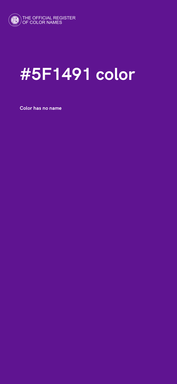 #5F1491 color image