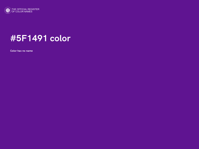 #5F1491 color image