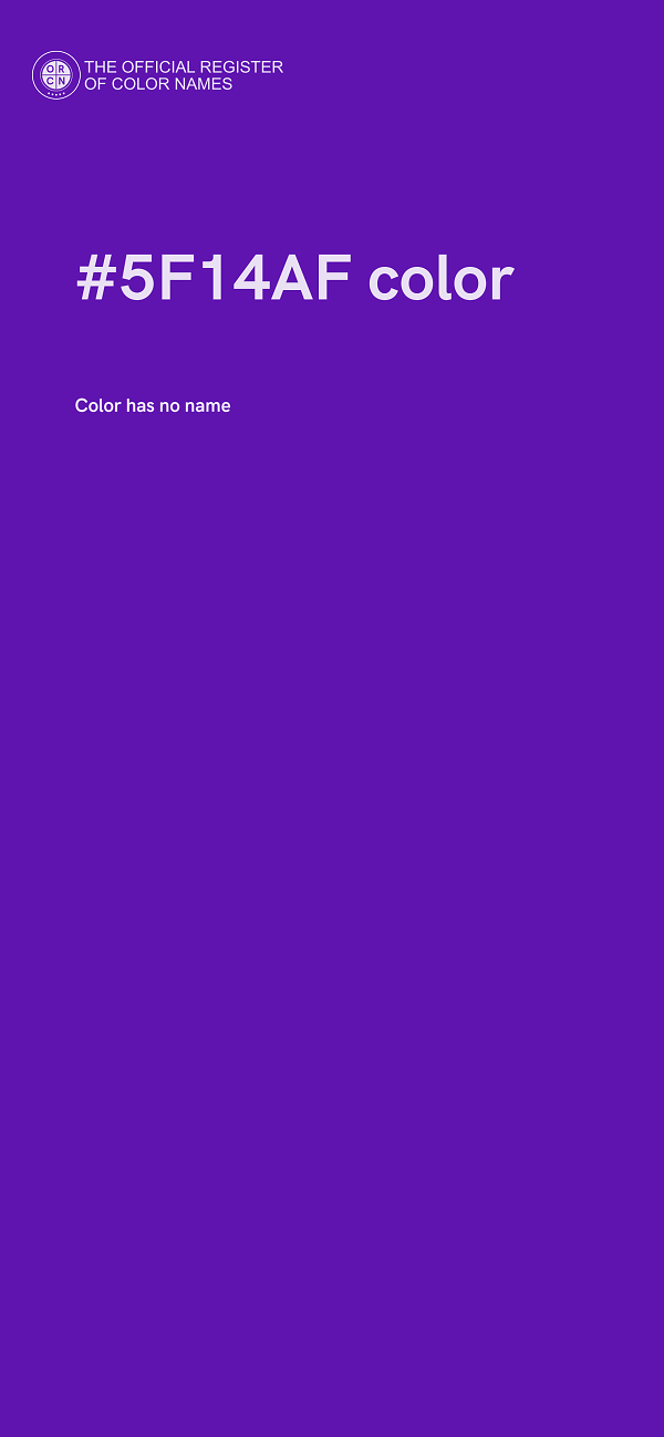 #5F14AF color image
