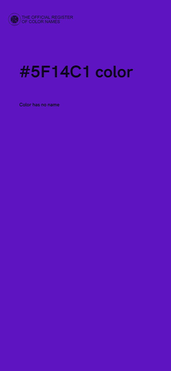 #5F14C1 color image