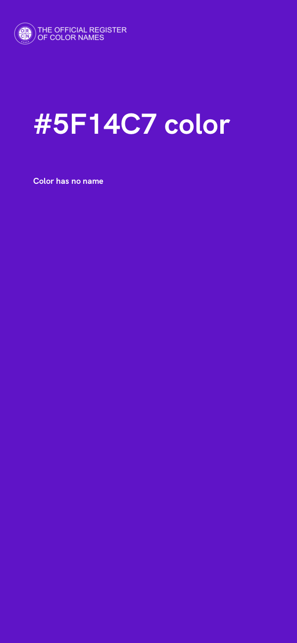 #5F14C7 color image