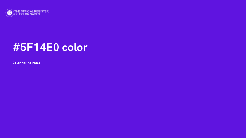 #5F14E0 color image