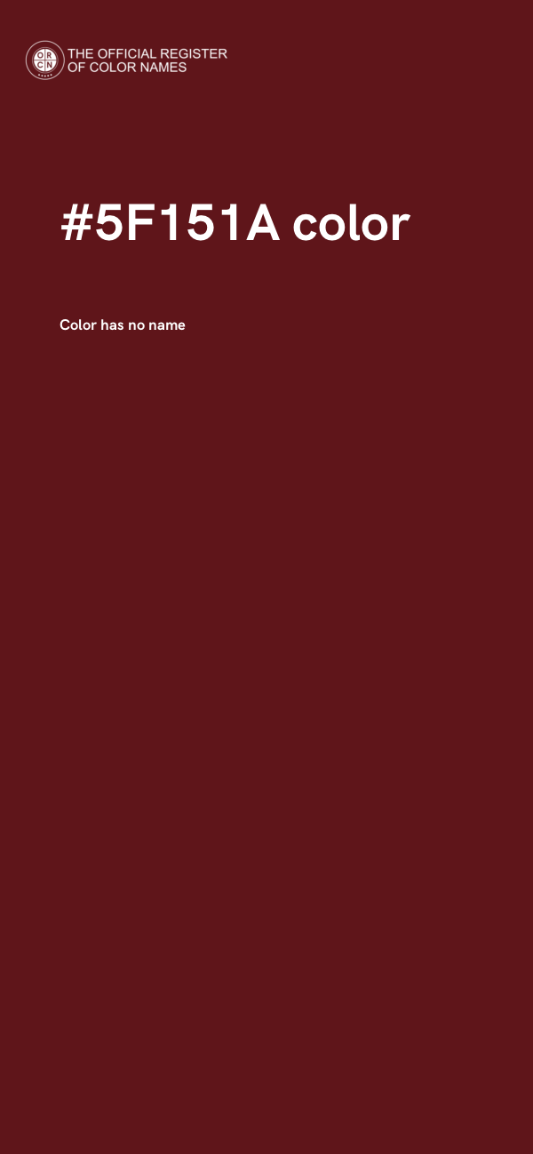 #5F151A color image