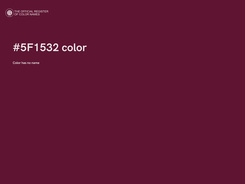 #5F1532 color image