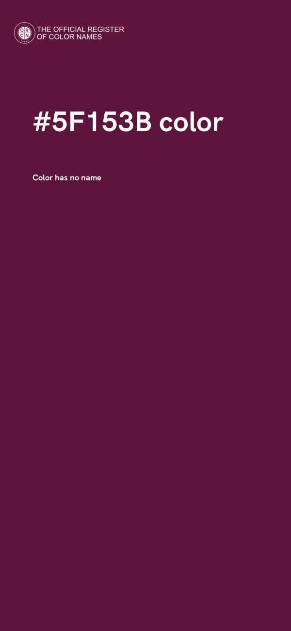 #5F153B color image