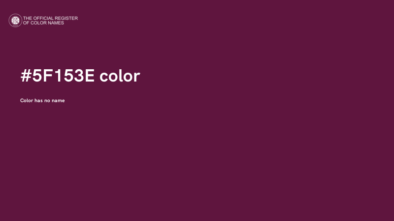 #5F153E color image