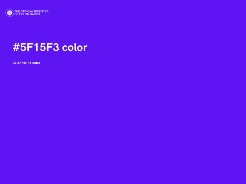 #5F15F3 color image