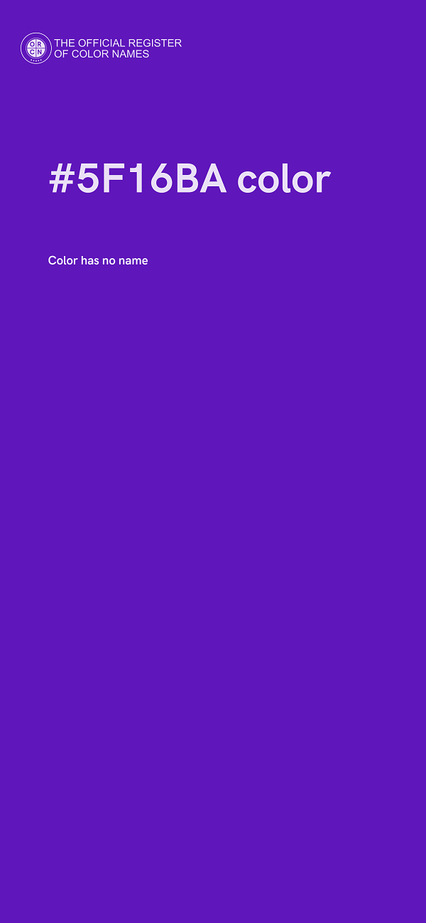 #5F16BA color image