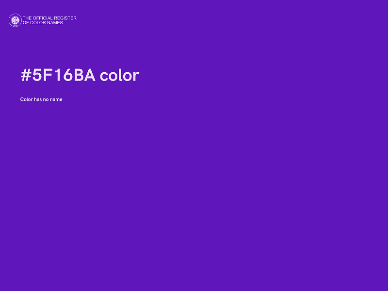 #5F16BA color image
